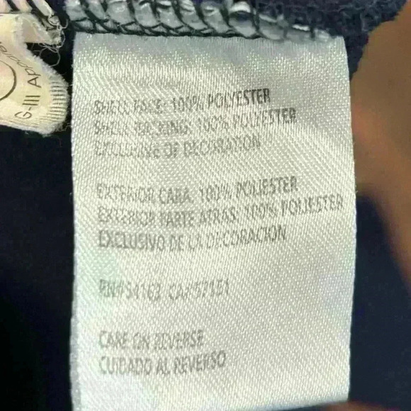 Men’s G-111 Sports By Carl Banks Navy New England Patriots QR Audible Jacket - Picture 6 of 7